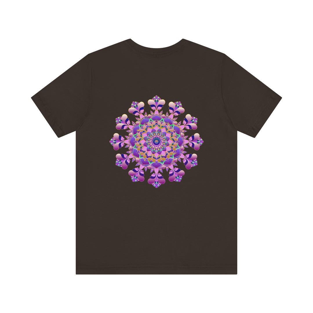 Vibrant mandala tee promoting peace and harmony for mindfulness