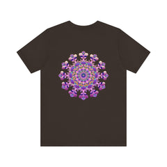 Vibrant mandala tee promoting peace and harmony for mindfulness