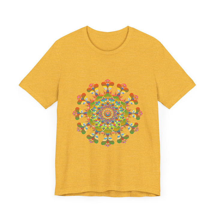 Vibrant Mandala Tee featuring a colorful and intricate design, perfect for adding a pop of color to any outfit