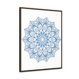 Handmade steel blue Mandala Design Wall Art Gallery Canvas Wraps