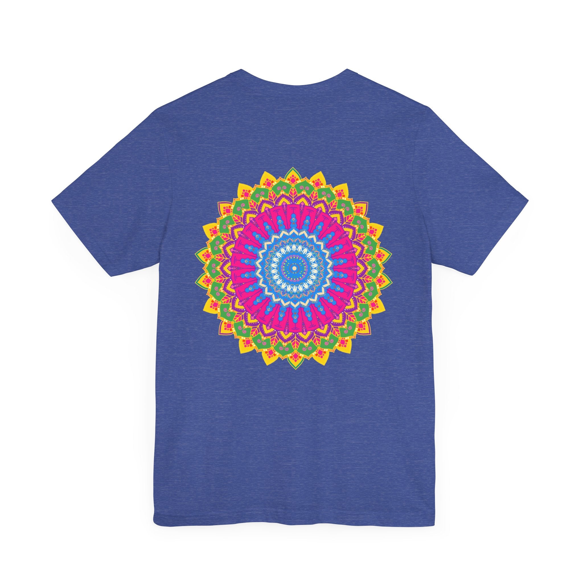 Trendy t-shirt with a beautiful mandala print symbolizing inner peace and spirituality