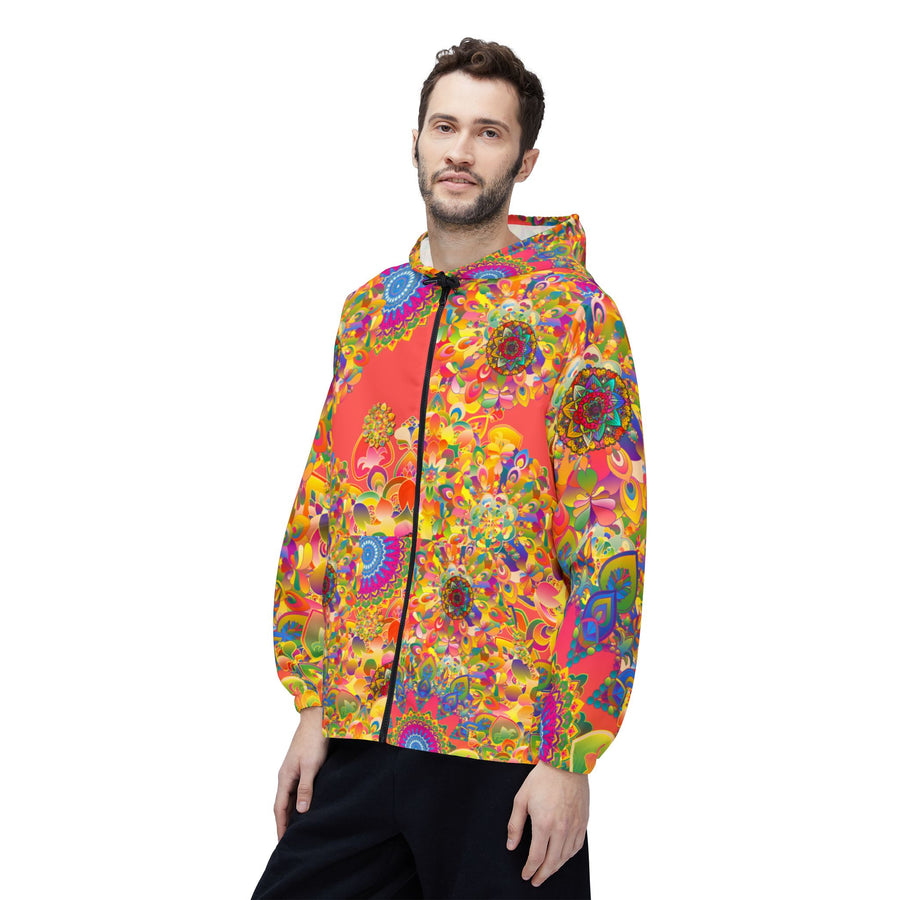 Psychedelic Floral Mandala Windbreaker Jacket
