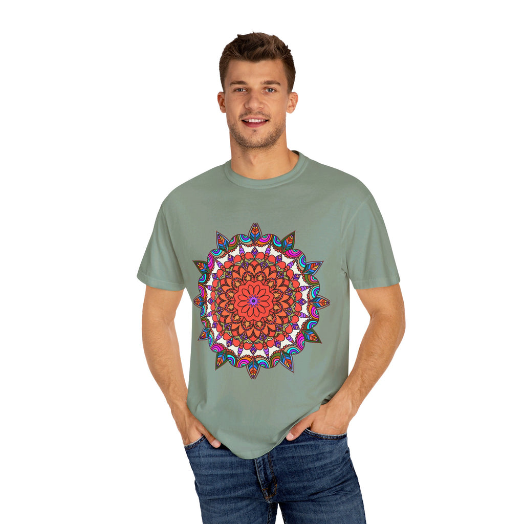 Intricately designed Mandala T-Shirt crafted from premium Ring-Spun Cotton