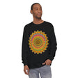 Colorful and intricate mandala design long sleeve unisex t-shirt for sale