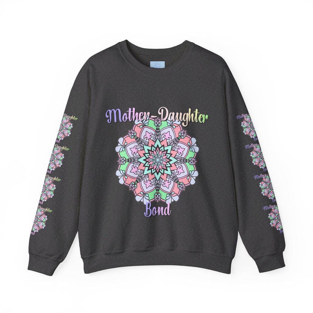 Comfortable unisex crewneck sweatshirt featuring a heartwarming Mother-Daughter Bond design, perfect birthday gift for Mom