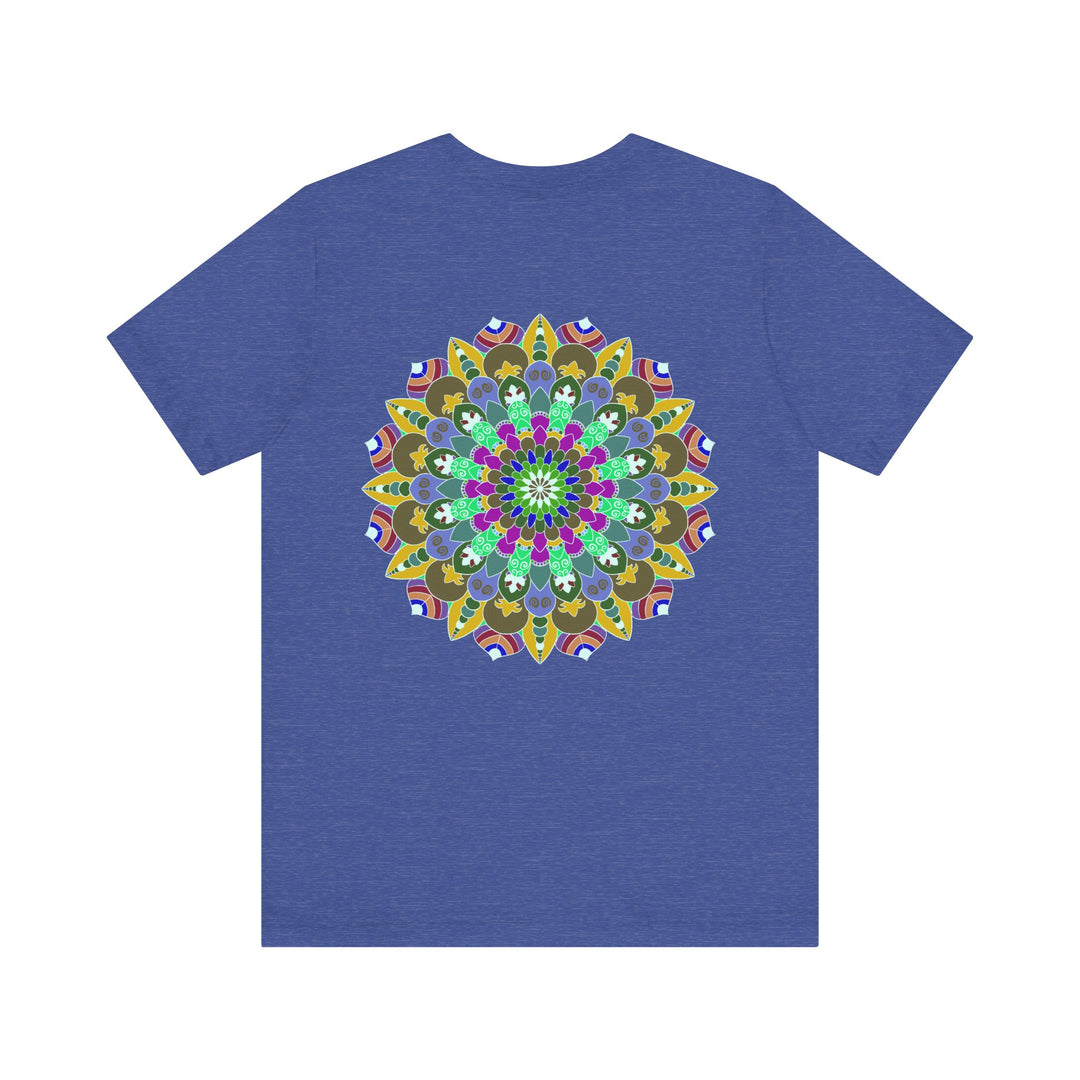 Beautiful and colorful Vibrant Mandala Tee representing spiritual peace and harmony