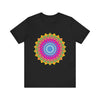 Vibrant Mandala Tee featuring intricate and colorful design for a unique and eye-catching look