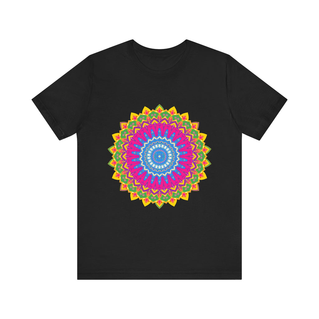 Vibrant Mandala Tee featuring intricate and colorful design for a unique and eye-catching look