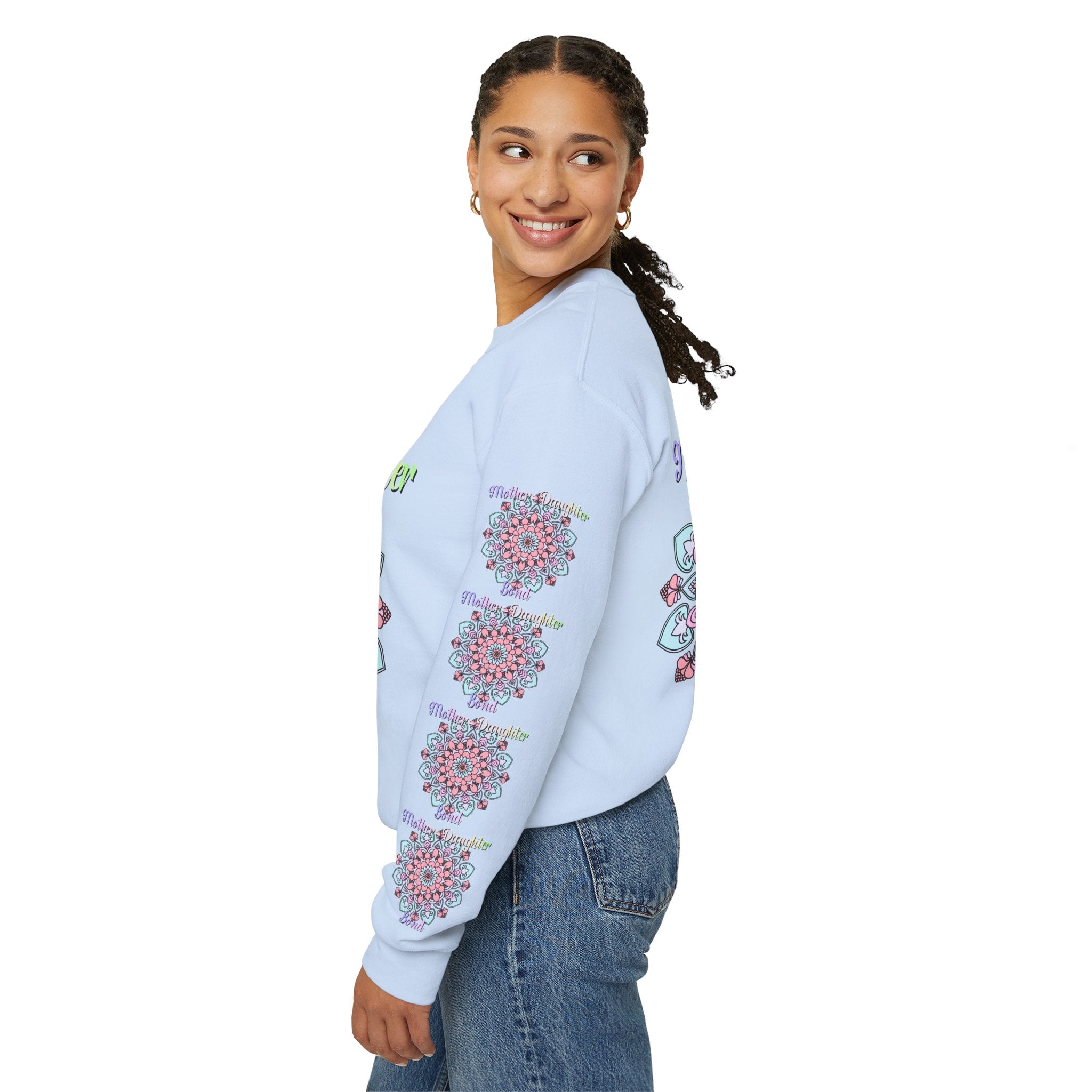 Sweatshirt mit Mandala-Muster zur Feier der Mutter-Tochter-Liebe