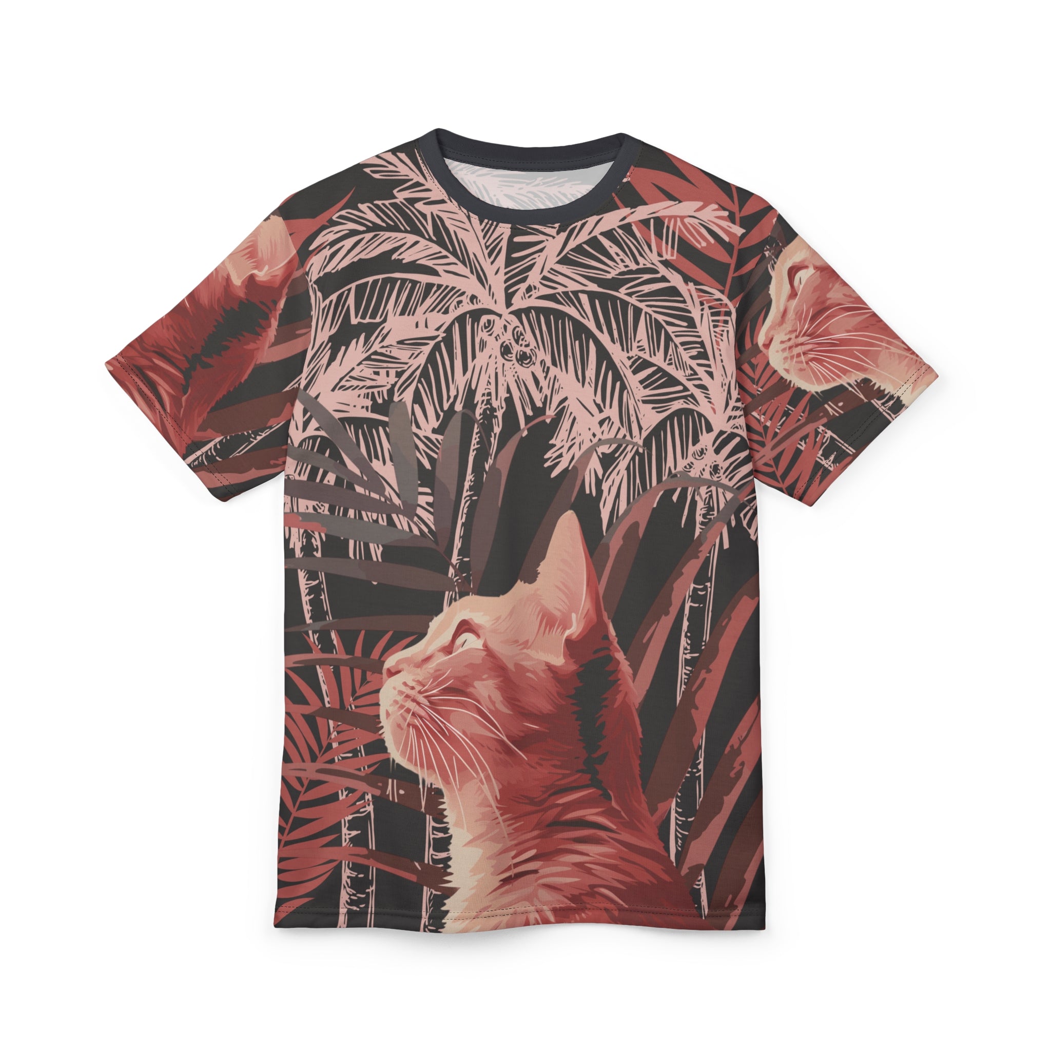 Tropical Cat All-Over Print Tee