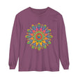 Colorful and intricate mandala design long sleeve unisex t-shirt for all genders