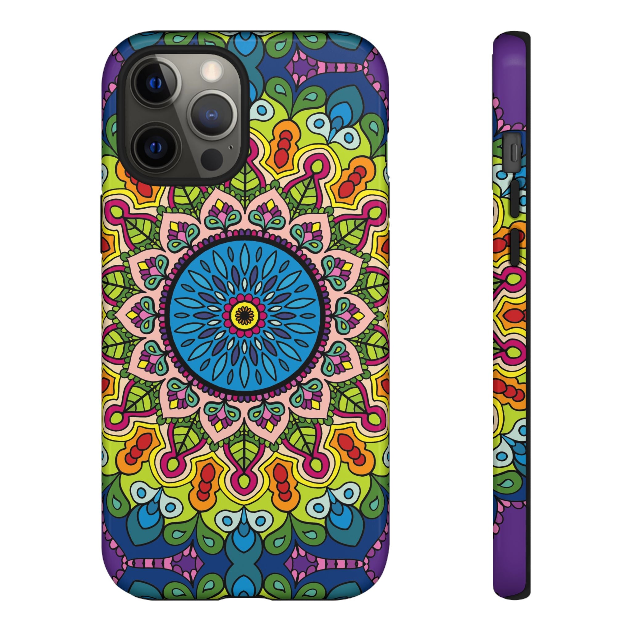 Custodia per telefono Mandala con motivi intricati per uno stile colorato