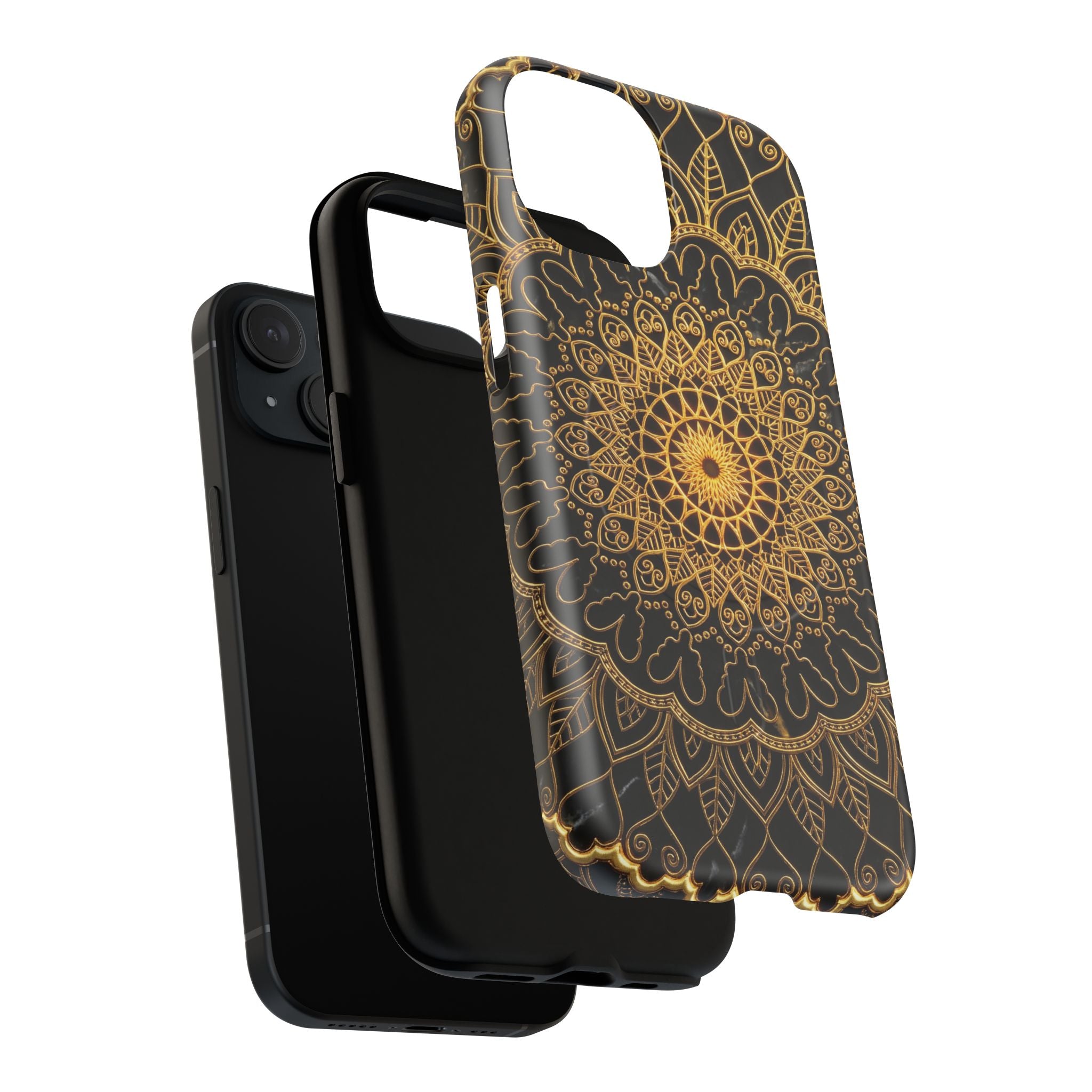 Mandala Gold Phone Case — Tough Magnetic iPhone Cover