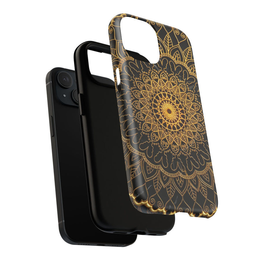 Mandala Gold Handyhülle — Robuste magnetische iPhone-Hülle