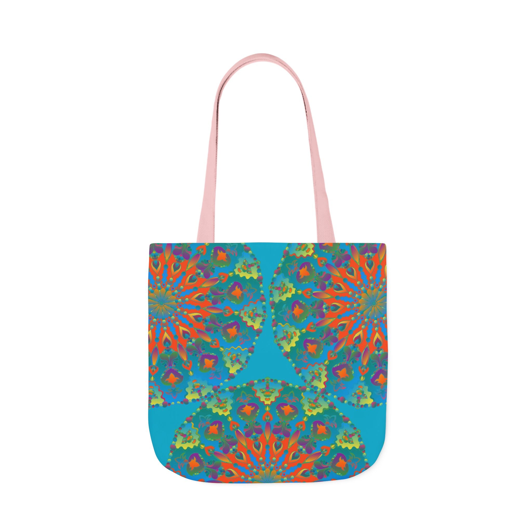 Canvas Tote Bag in Bright Tropical Colors for Summer Fun