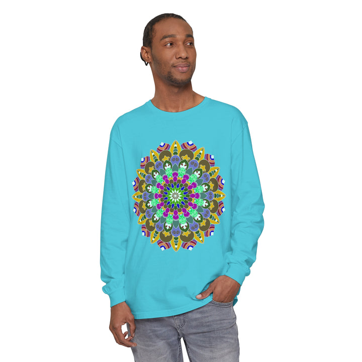 Colorful Mandala Long Sleeve T-Shirt - Spiritual Art 40