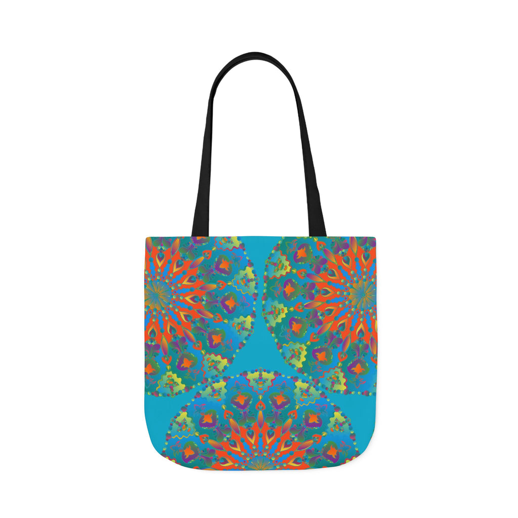 Canvas Tote Bag in Bright Tropical Colors for Summer Fun