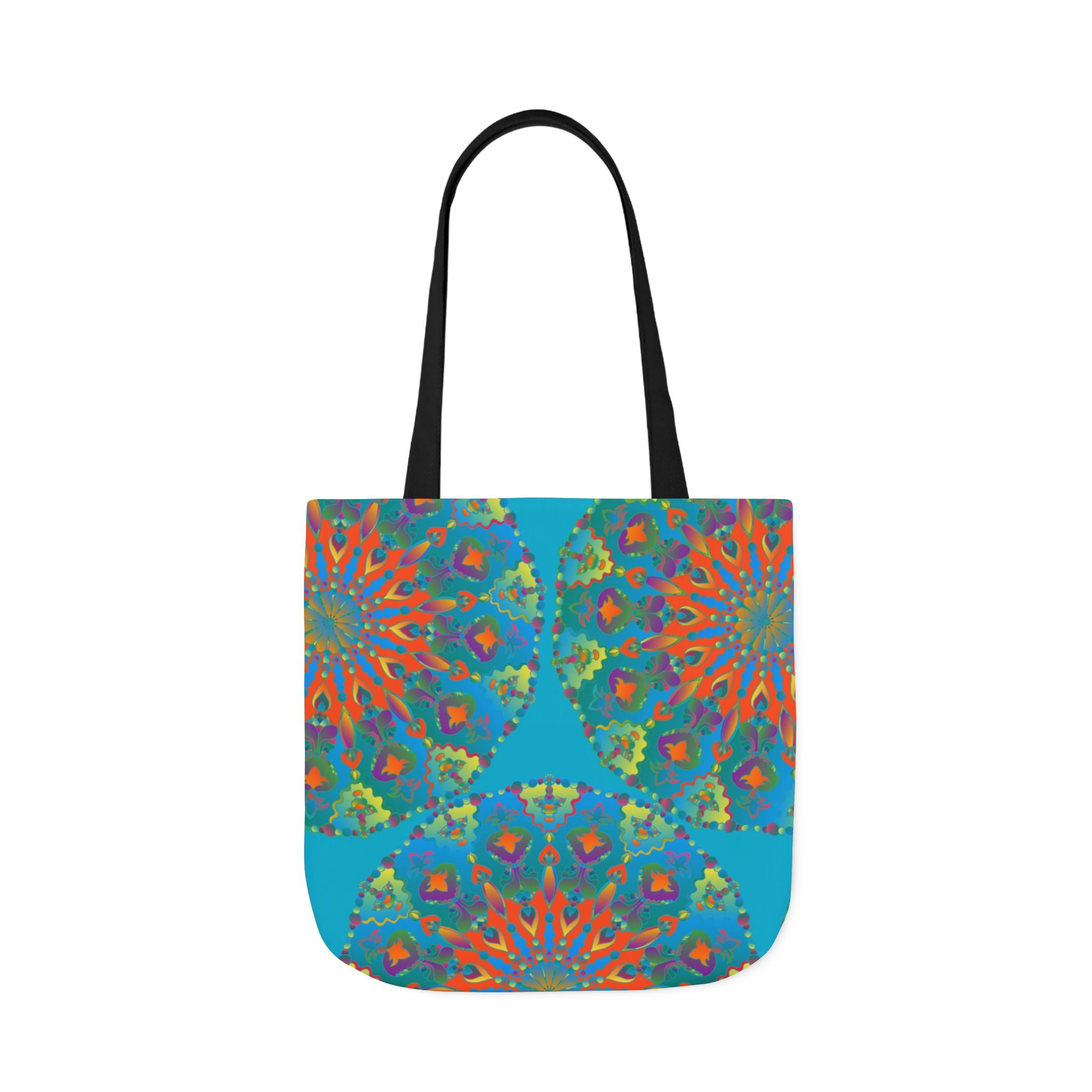 Canvas Tote Bag in Bright Tropical Colors for Summer Fun