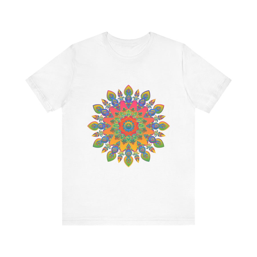 Vibrant Mandala Tee - Intricate Design featuring a colorful and detailed mandala pattern, perfect for adding a pop of unique style to your wardrobe