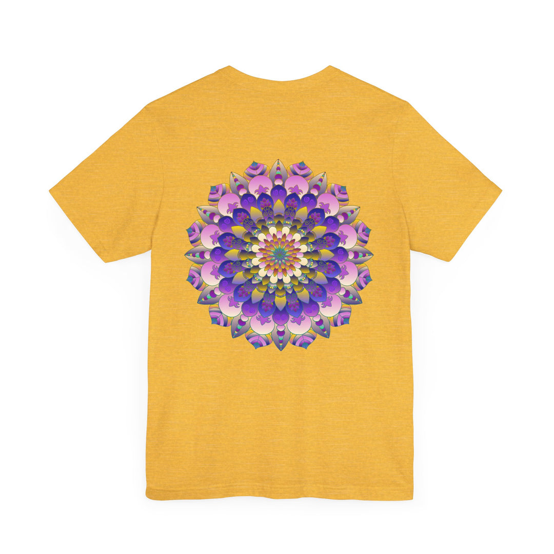 Colorful Mandala T-Shirt with intricate spiritual design representing peace and harmony, perfect for meditation and yoga enthusiasts