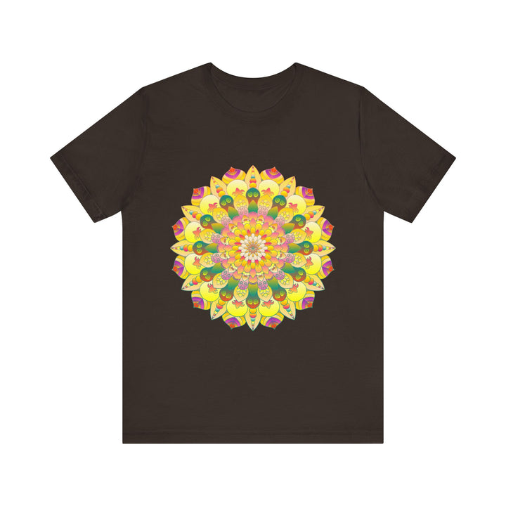 Vibrant Mandala Tee featuring intricate design symbolizing spiritual peace and harmony