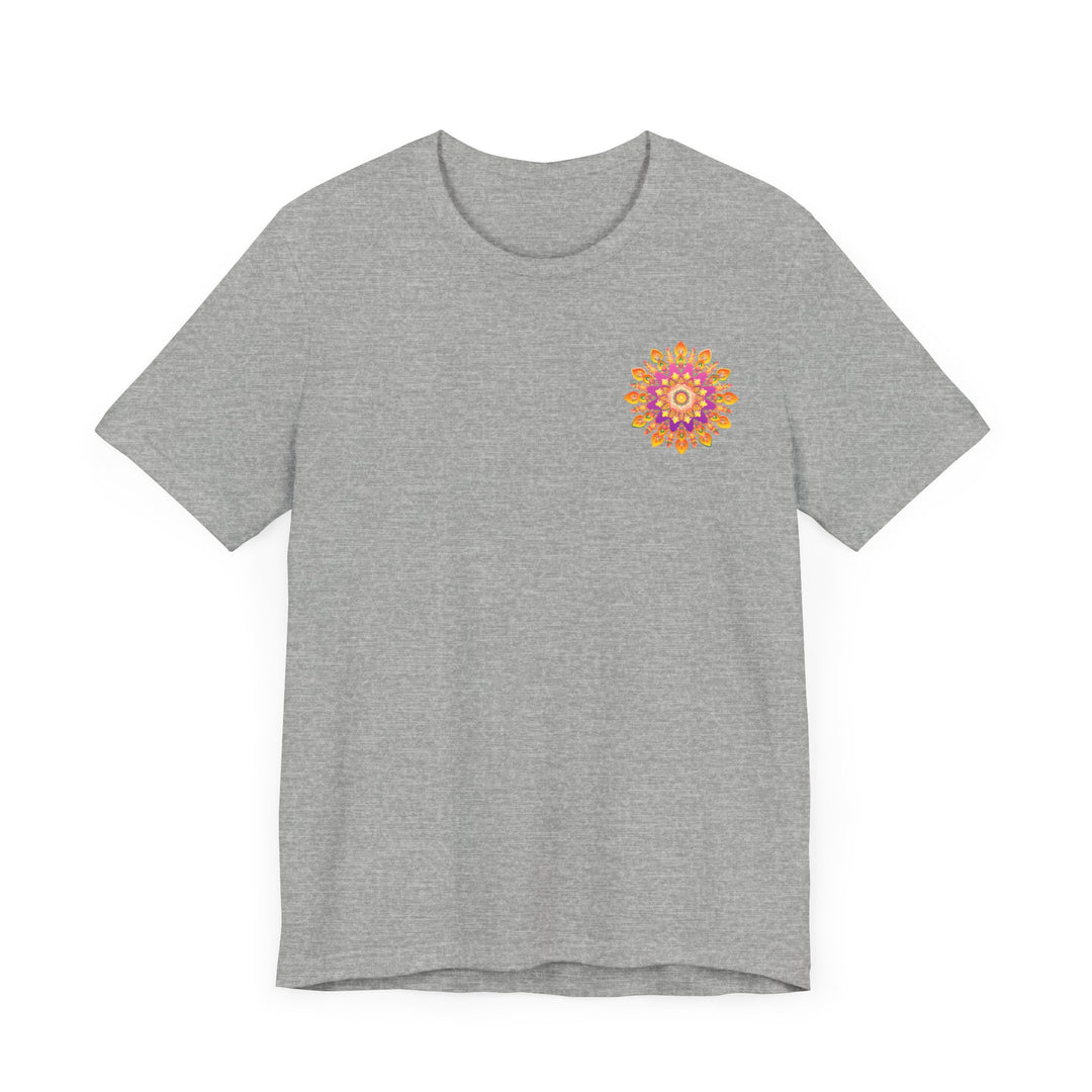 Vibrant Mandala T-Shirt featuring intricate design, promoting peace and harmony