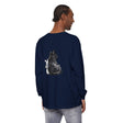 Black Cat Watercolor Unisex Long Sleeve T-Shirt featuring a stunning watercolor design of a black cat on a high-quality, comfortable long sleeve shirt