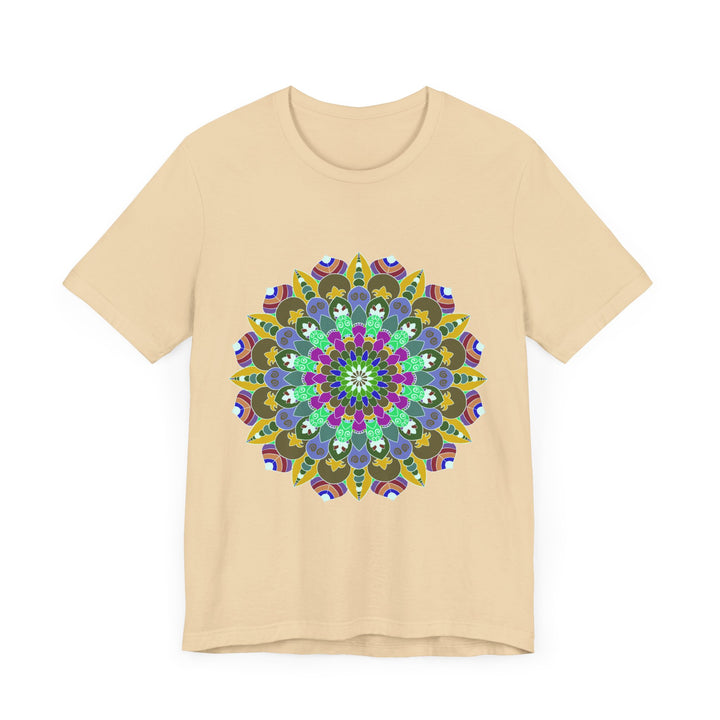 Colorful Mandala Peace T-Shirt featuring intricate spiritual art and vibrant colors