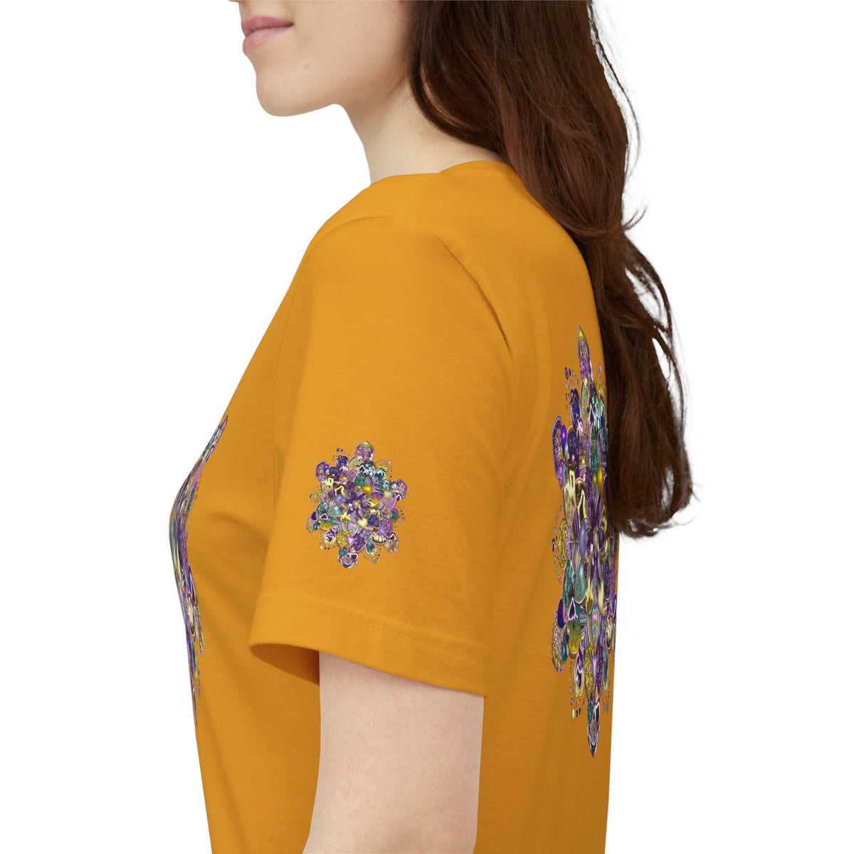 Unisex Floral Jewel Mandala T-Shirt