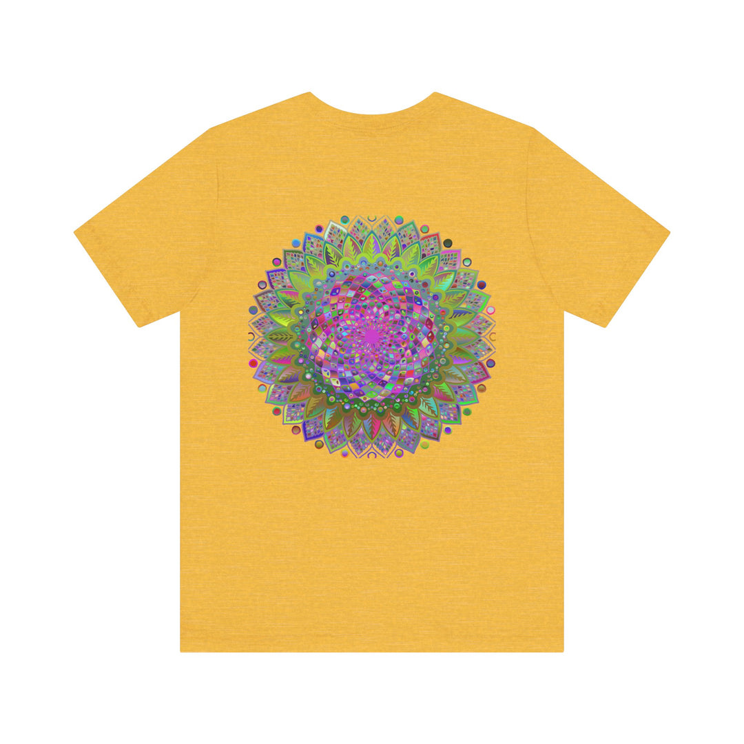 Peaceful mandala tee with intricate and detailed design