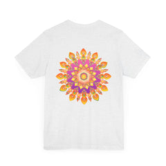 Beautiful Vibrant Mandala T-Shirt featuring a design symbolizing Peace and Harmony, perfect for adding a pop of color and positivity to your wardrobe