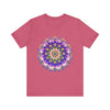 Colorful mandala flower t-shirt featuring intricate spiritual art design for a vibrant and meaningful fashion statement