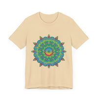Psychedelic Mandala Tee - Vibrant Flower Design Alt Text 24