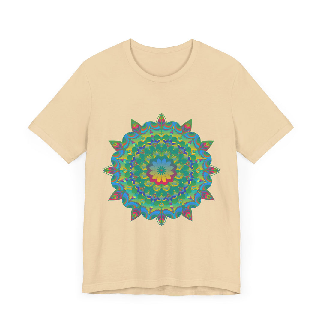 Psychedelic Mandala Tee - Vibrant Flower Design Alt Text 24