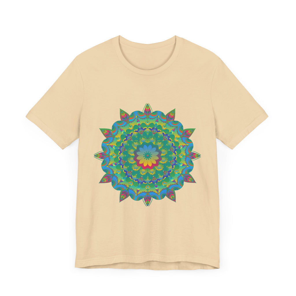 Psychedelic Mandala Tee - Vibrant Flower Design Alt Text 24