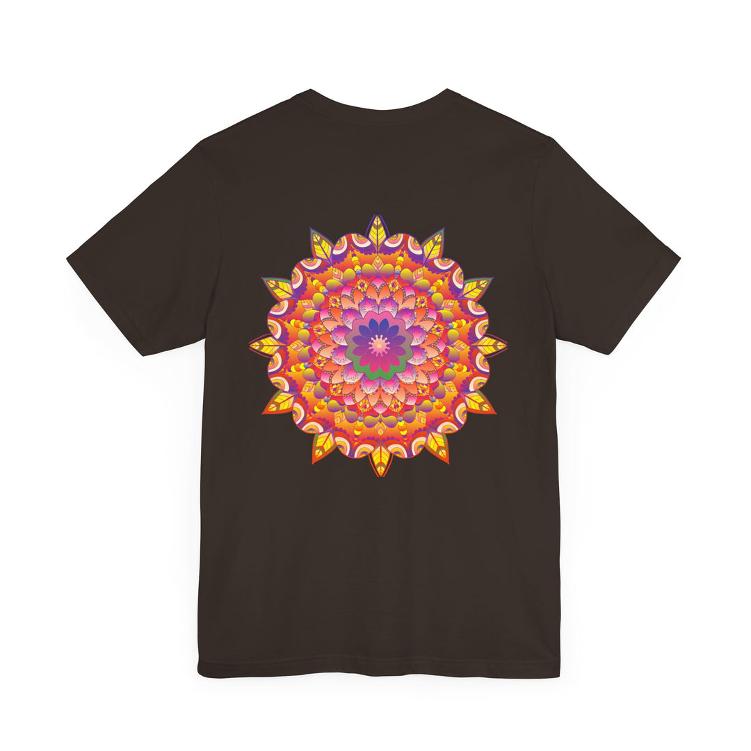 Vibrant mandala t-shirt with a bold and vibrant mandala pattern