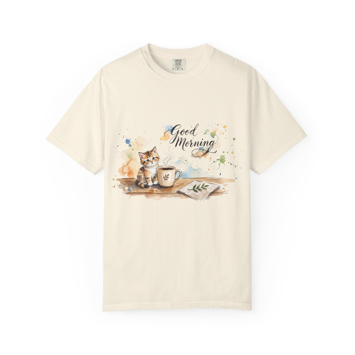 Good Morning Cat T-Shirt | Ultra-Soft Cotton Graphic Tee