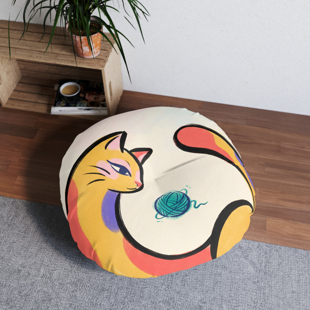 Crescent Dream Cat Floor Pillow