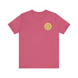 A colorful, intricate mandala design tee, symbolizing spiritual peace and harmony