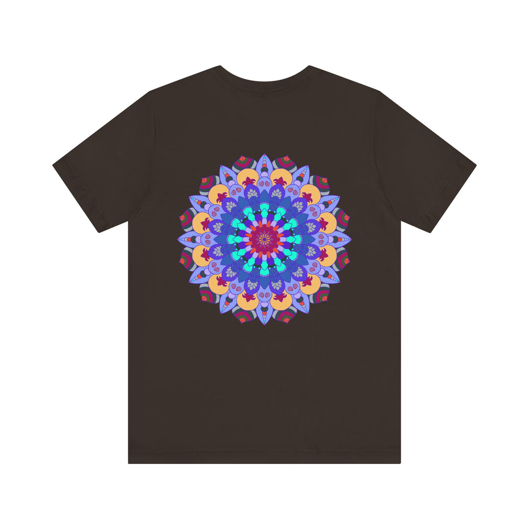 A beautiful and colorful Mandala Peace & Harmony T-Shirt featuring spiritual art