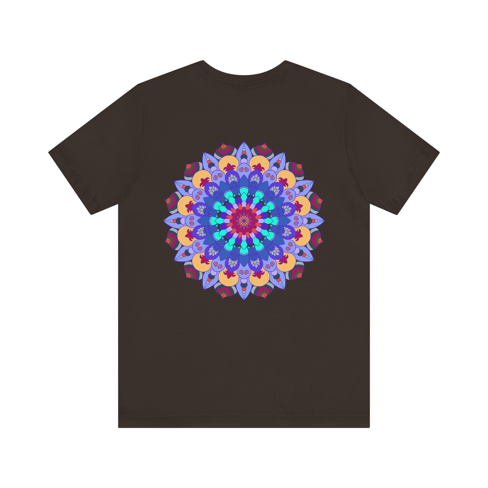 A beautiful and colorful Mandala Peace & Harmony T-Shirt featuring spiritual art