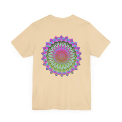 A beautiful and colorful Vibrant Mandala Tee featuring a spiritual design promoting peace and harmony