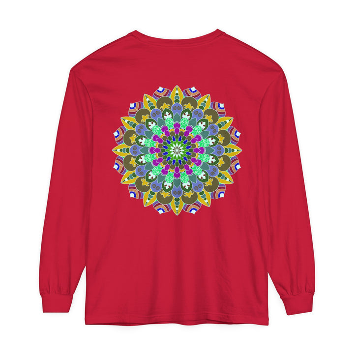 Colorful Mandala Long Sleeve T-Shirt - Spiritual Art 36