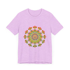 Vibrant Mandala Tee featuring a colorful and intricate design inspired by traditional patterns and vibrant colors