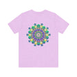 Vibrant Mandala Tee featuring intricate spiritual design for peace and harmony