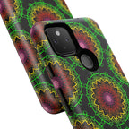 Artistic Mandala Phone Case with Bold Patterns and Modern Flair