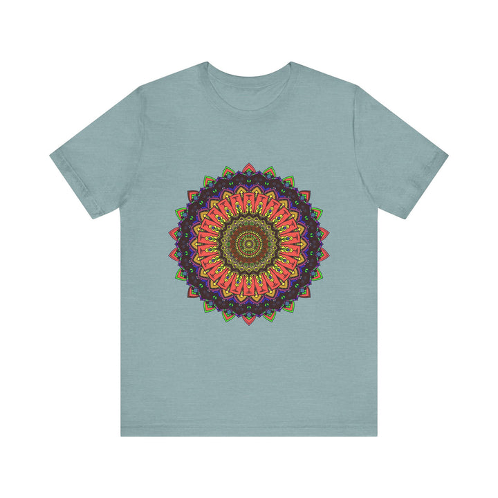 Colorful Mandala Tee - Intricate Design - Vibrant and detailed tee featuring a beautiful mandala design in various vibrant colors