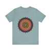 Colorful Mandala Tee - Intricate Design - Vibrant and detailed tee featuring a beautiful mandala design in various vibrant colors