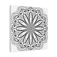 Handmade Mandala Art - Black & White Wall Art - Matte Canvas, Stretched, 125 alt text 23