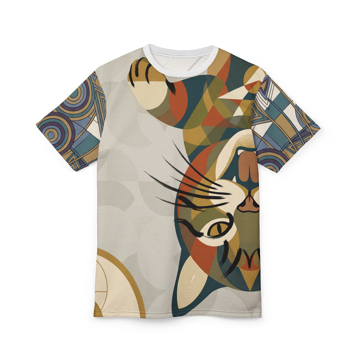 Sacred Geometry Funny Cat — Upside-Down Yawn